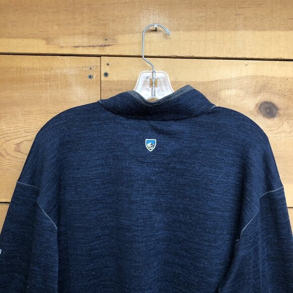 KUHL Ryzer 1/4 Zip Long Sleeve Pullover Mens Size 2XL Midnight Outdoors Hiking - Picture 6 of 10
